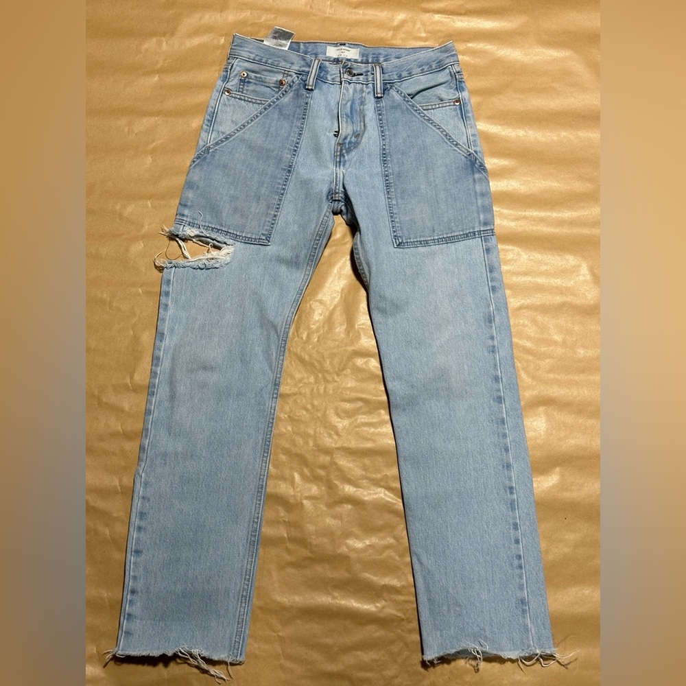 Levi’s straight distressed carpenter work jeans